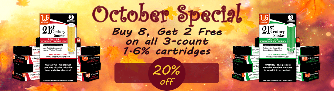 October Specvial Buy 8 Get 2 Free 1.6% 3 count refills.