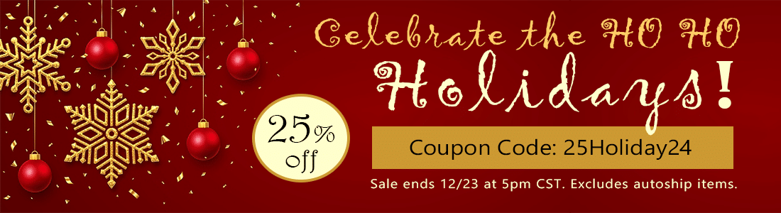 Celebrate Holidays with 25% off